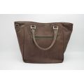 Grand sac à main en liège pour femme - Brun face 4