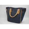 Grand sac à main en liège pour femme - Bleu foncé arrière 2