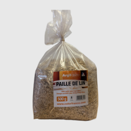 Paille de lin pour enduit décoratif à l'argile